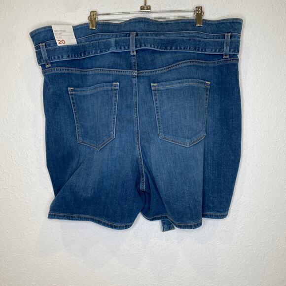 Lane Bryant Girlfriend Short Mid-Rise Denim Jean Shorts NWT Sz 20 Flex - Picture 6 of 15